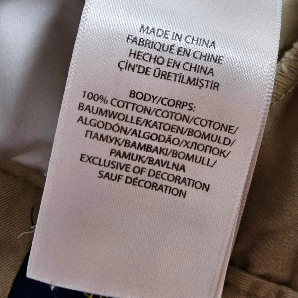 Polo‎ Ralph Lauren Chino Pants Kids Size 10 Tan Khaki Cotton Casual School